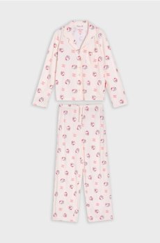 Двокомплектна бавовняна піжама Hello Kitty - червоний