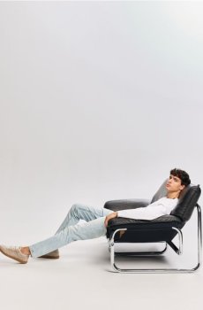 Reserved - Джинси slim із вареним ефектом - синій - YU859-05J