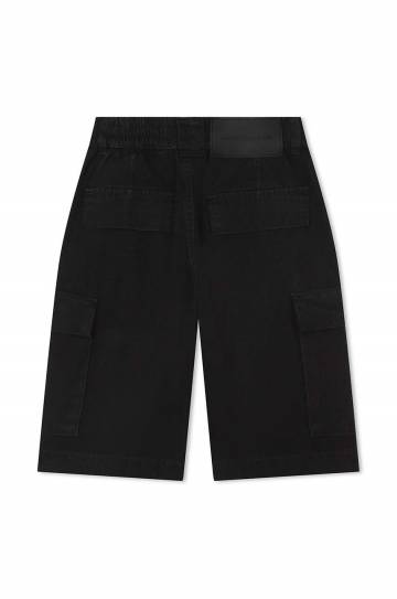 Детские хлопковые шорты Marc Jacobs цвет чёрный однотонные Детские хлопковые шорты Marc Jacobs цвет чёрный однотонные