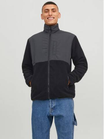 Jack&Jones Флісовий реглан Marvin 12235864 Чорний Regular Fit Jack&Jones Флісовий реглан Marvin 12235864 Чорний Regular Fit