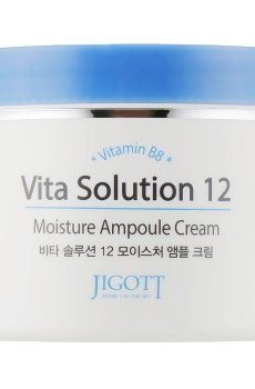 Увлажняющий ампульный крем для лица Jigott Vita Solution 12 Moisture Ampoule Cream с витамином В, 100 мл