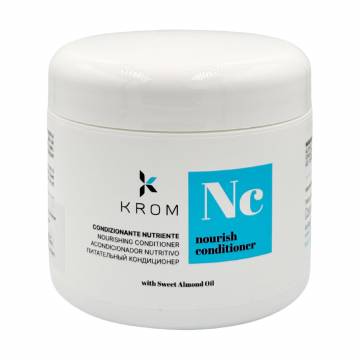 Питательный кондиционер для волос Krom Nourish Conditioner с экстрактом сладкого миндаля, 500 мл Питательный кондиционер для волос Krom Nourish Conditioner с экстрактом сладкого миндаля, 500 мл