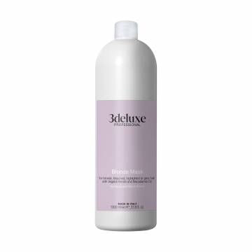 Маска 3DeLuXe Blonde Mask для светлых, осветленных и седых волос, 1 л Маска 3DeLuXe Blonde Mask для светлых, осветленных и седых волос, 1 л