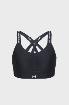 Женский черный топ Infinity High Strappy Черный XL (D-DD) Under Armour 1389827-001