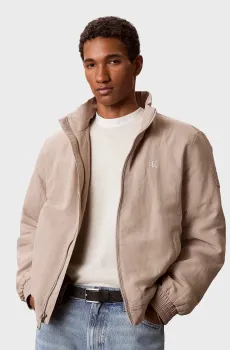 Мужская бежевая куртка LS PADDED NYLON HARRINGTON Бежевый XXL Calvin Klein Jeans LV04RG500G