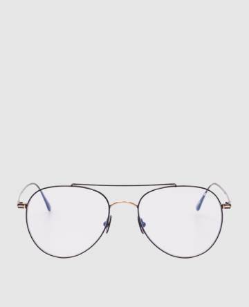 Черные очки BLUE BLOCK с логотипом