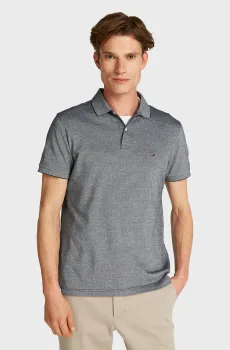 Мужское серое поло с узором JACQUARD MICROPATTERN REG POLO Серый XXL Tommy Hilfiger MW0MW37525