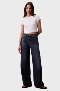 Женские темно-синие джинсы THE WIDE LEG Синий 26-RG Calvin Klein Jeans LV147B933G