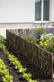 Декоративний садовий парканчик - коричневувато-зелений