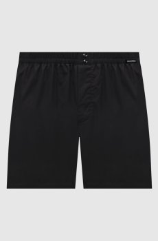 Черные трусы-боксеры свободного кроя