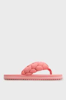 Женские розовые вьетнамки BRAIDED THONG BEACH Розовый 40 Tommy Jeans EN0EN02877
