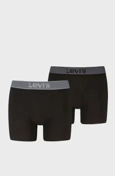 Мужские черные боксеры (2 шт) Черный XL Levi’s® 701238010;001