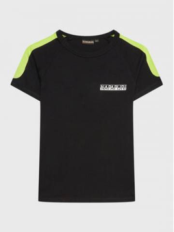 Napapijri Футболка S-Pinta NP0A4H2Y M Чорний Regular Fit Napapijri Футболка S-Pinta NP0A4H2Y M Чорний Regular Fit