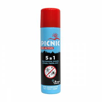 Аэрозоль Picnic® Bio Active от комаров, клещей, слепней, 125 мл Аэрозоль Picnic® Bio Active от комаров, клещей, слепней, 125 мл