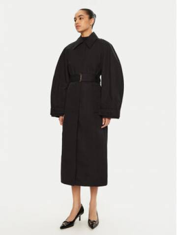 JACQUEMUS Тренч 24E241CO051 Чорний Regular Fit JACQUEMUS Тренч 24E241CO051 Чорний Regular Fit