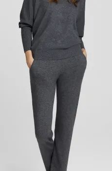 Женские серые кашемировые брюки Серый 46 MARC&ANDRE W22-00CH0510