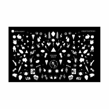 Наклейки для дизайна ногтей StickersSpace Old Tattoo White Standart (88021) Наклейки для дизайна ногтей StickersSpace Old Tattoo White Standart (88021)