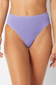 Женские сиреневые трусики от купальника с высокой талией ONESIZE Сиреневый ONESIZE Etam 6539790