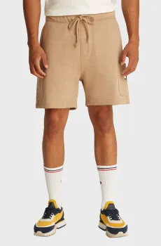 Мужские бежевые шорты REG BADGE Бежевый XL Tommy Jeans DM0DM18479