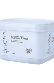 Голубой осветляющий порошок для волос Schwarzkopf Professional Igora Vario Blond Plus осветления до 7 уровней, 450 г
