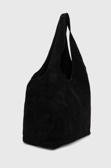 Замшевая сумочка Answear Lab цвет чёрный Замшевая сумочка Answear Lab цвет чёрный