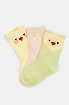 Шкарпетки, 3 пари - різнобарвний