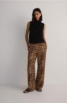 Reserved - Штани з анімалістичним принтом - різнобарвний - 562CW-MLC