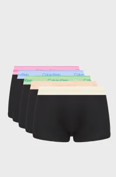 Мужские черные боксеры (5 шт) LOW RISE Черный XL Calvin Klein LV00NB4550