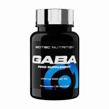 Гамма-аминомасляная кислота Scitec Nutrition GABA 1000 мг, 70 капсул Гамма-аминомасляная кислота Scitec Nutrition GABA 1000 мг, 70 капсул
