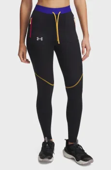 Женские черные тайтсы UA Trail Run Tight Черный XL Under Armour 1386348-001