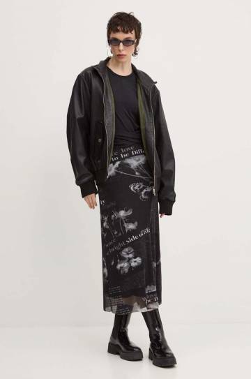 Платье Desigual GOOD NEWS цвет чёрный maxi расклешённое 24WWVK77 Платье Desigual GOOD NEWS цвет чёрный maxi расклешённое 24WWVK77