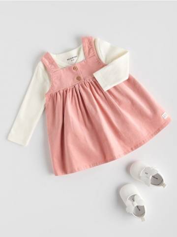 Reserved - Сукня на бретельках - пильно-рожевий - 869GK-39X