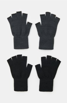 Мітенки з віскозою 2 pack - темно-сірий