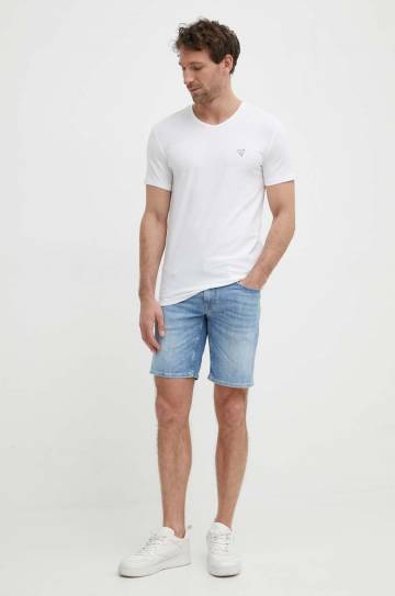 Футболка Guess 2 шт мужской цвет белый с принтом Футболка Guess 2 шт мужской цвет белый с принтом