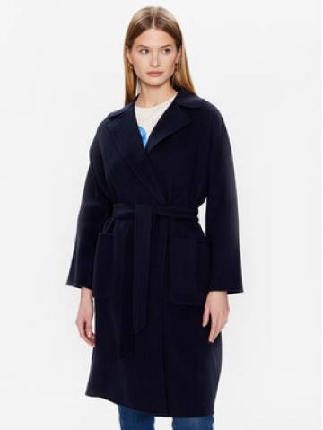 Weekend Max Mara Вовняне пальто Selz 23501103 Cиній Regular Fit Weekend Max Mara Вовняне пальто Selz 23501103 Cиній Regular Fit