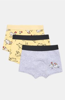 Бавовняні боксерки 3 штуки - різнобарвний