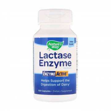 Формула фермента лактазы Natures Way Lactase Enzyme Formula, 100 капсул Формула фермента лактазы Natures Way Lactase Enzyme Formula, 100 капсул