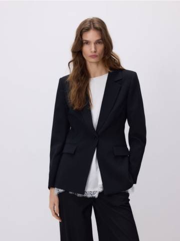 Reserved - Блейзер slim fit - чорний - 615HJ-99X