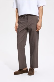 Reserved - Штани relaxed straight - пильно-коричневий - 9773N-98X