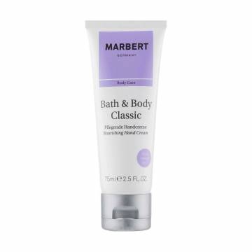 Питательный крем для рук Marbert Bath & Body Classic Nourishing Hand Cream, 75 мл Питательный крем для рук Marbert Bath & Body Classic Nourishing Hand Cream, 75 мл