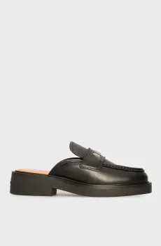 Женские черные кожаные клоги TJW MULE LOAFER Черный 38 Tommy Jeans EN0EN02776