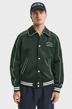 Мужская темно-зеленая куртка SPORT CLUB VARSITY Зеленый XL Gant 7006530