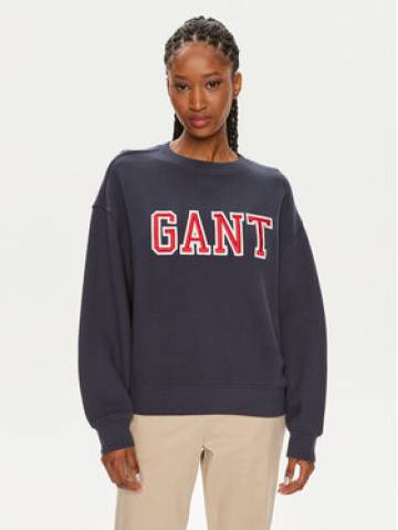 Gant Світшот Logo 4200840 Cиній Relaxed Fit Gant Світшот Logo 4200840 Cиній Relaxed Fit