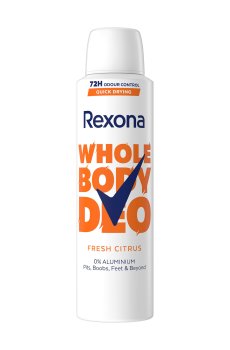 Дезодорант-спрей для всего тела женский Rexona Whole Body Цитрусовая свежесть, 150 мл