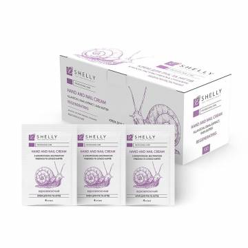 Крем для рук и ногтей Shelly Hand and Nail Cream с аллантоином, экстрактом улитки и маслом карите, 100*4 мл Крем для рук и ногтей Shelly Hand and Nail Cream с аллантоином, экстрактом улитки и маслом карите, 100*4 мл