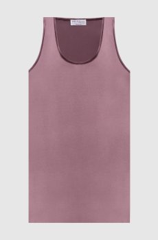 Фиолетовый топ из шелка