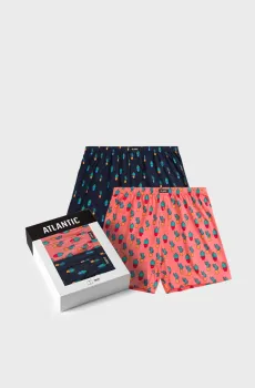 Мужские трусы с узором (2 шт) Разноцветный S Atlantic 2MBH-005