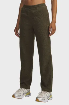 Женские оливковые спортивные брюки UA High Pile Fleece Pants Оливковый XS Under Armour 6007325-308