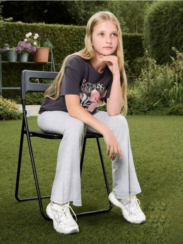 Розкльошені штани - сірий