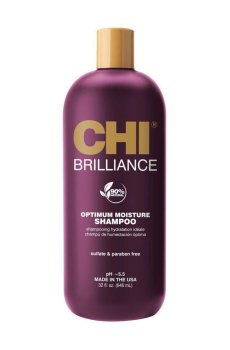 Шампунь CHI Deep Brilliance Olive & Monoi Optimum Moisture Shampoo для поврежденных волос, 946 мл